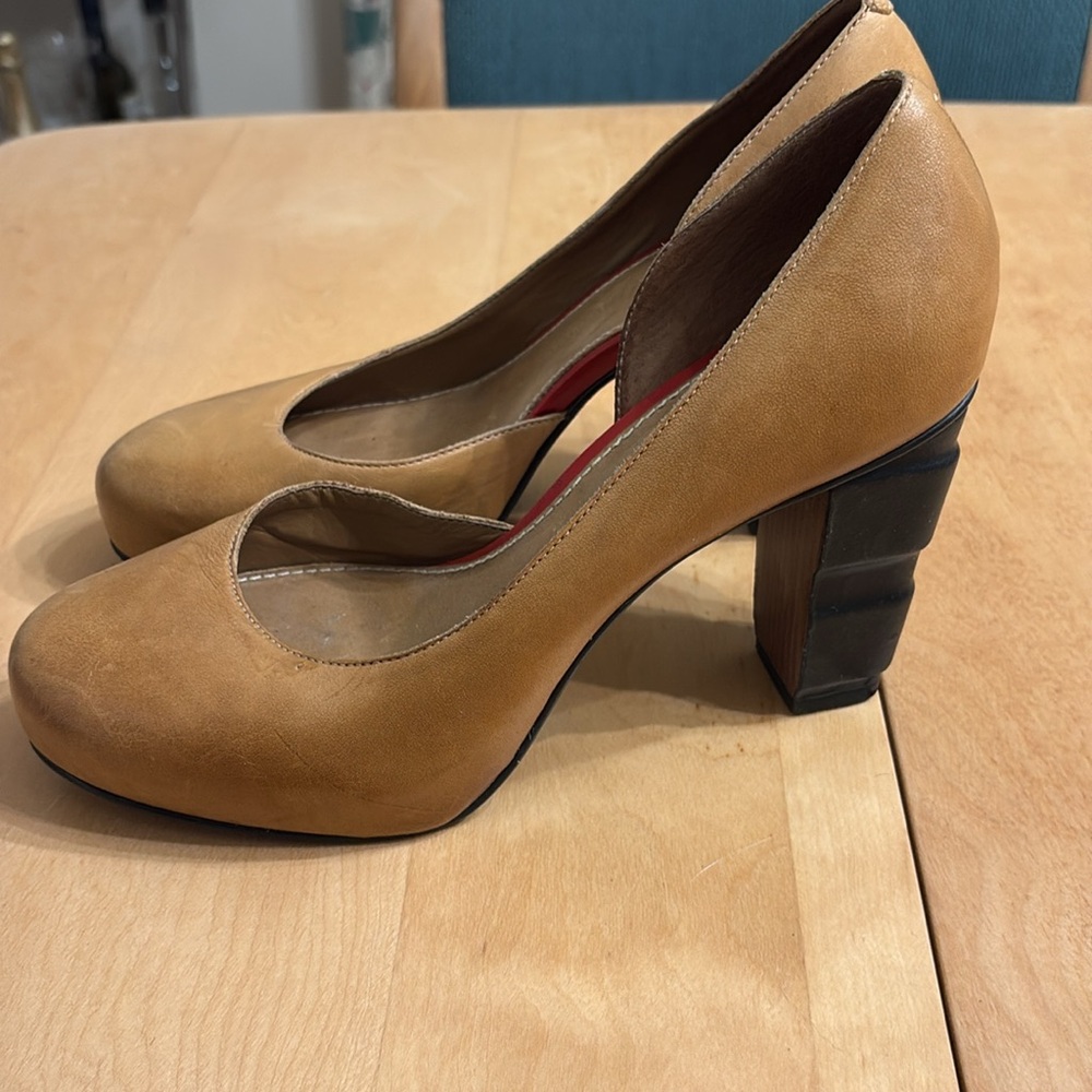 Anthropologie Schuyler & Sons Philadelphia Bookbinder leather shoes. Size 8